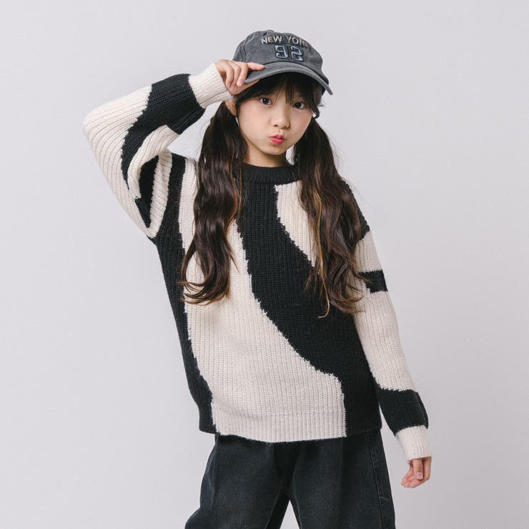 【軽量なのに暖かい"かるポカ"素材】ニュアンスカラーデザインニット | URBAN CHERRY | 詳細画像20 