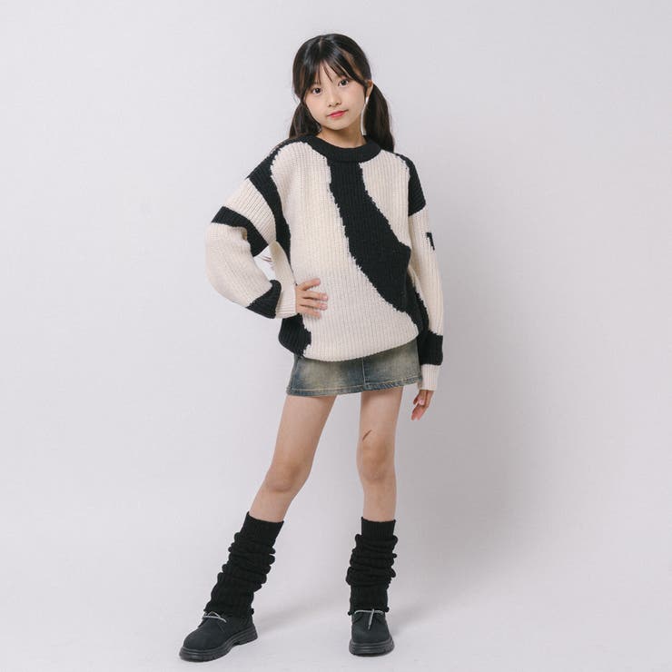 【軽量なのに暖かい"かるポカ"素材】ニュアンスカラーデザインニット | URBAN CHERRY | 詳細画像32 