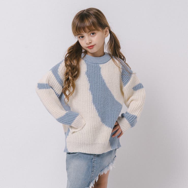 【軽量なのに暖かい"かるポカ"素材】ニュアンスカラーデザインニット | URBAN CHERRY | 詳細画像4 