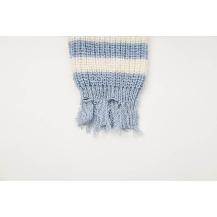 【軽量なのに暖かい"かるポカ"素材】ボーダーリラックスカットデザインニット | URBAN CHERRY | 詳細画像31 