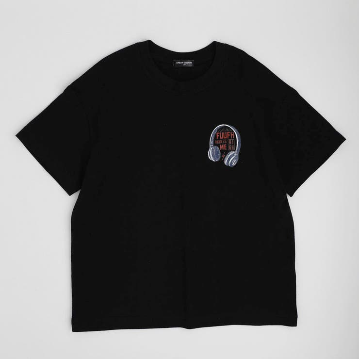 ヘッドホンプリントオーバーサイズTシャツ | URBAN CHERRY | 詳細画像5 