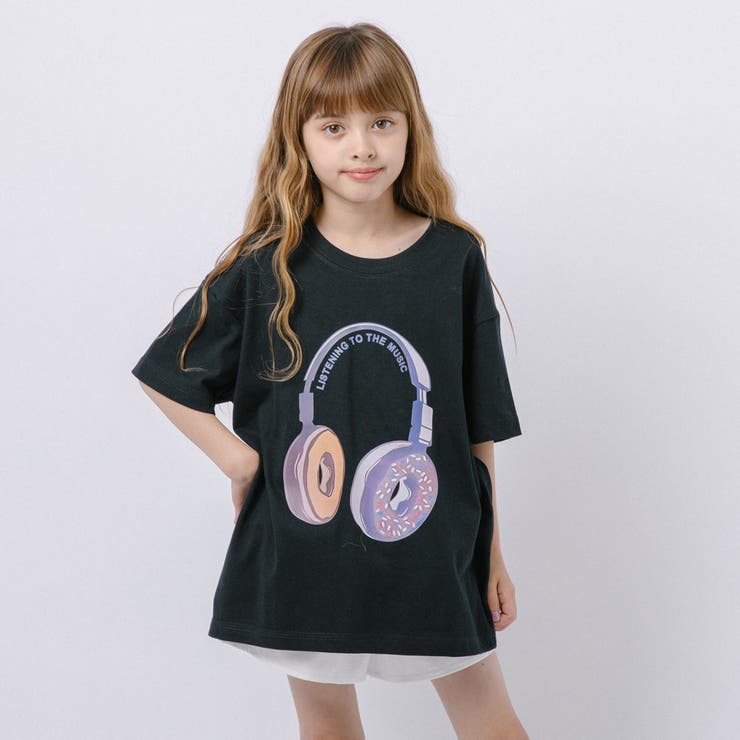 ファンシードーナツヘッドホンプリントオーバーサイズTシャツ | URBAN CHERRY | 詳細画像16 