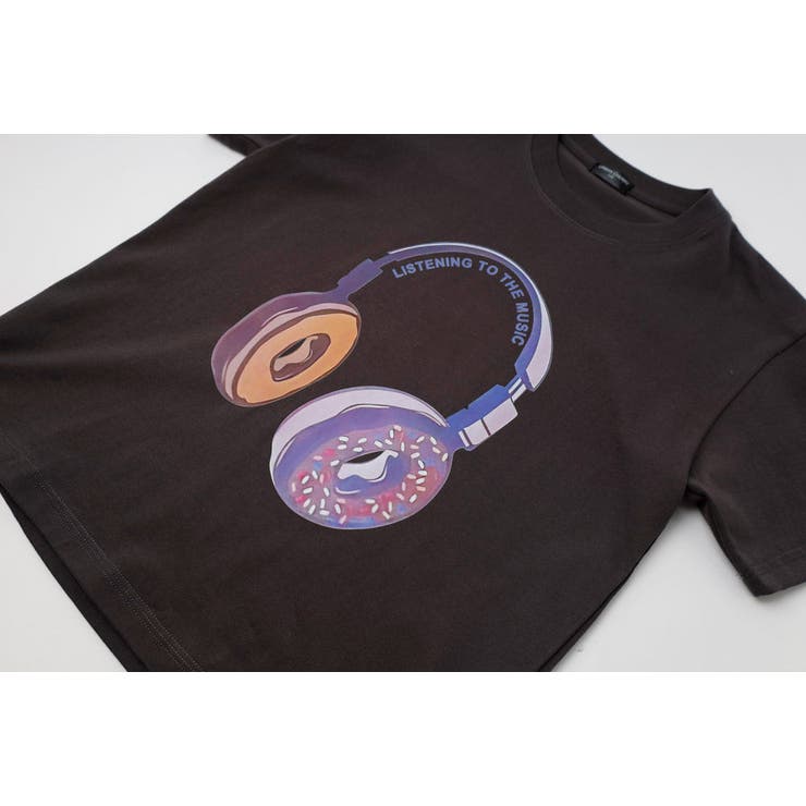 ファンシードーナツヘッドホンプリントオーバーサイズTシャツ | URBAN CHERRY | 詳細画像19 