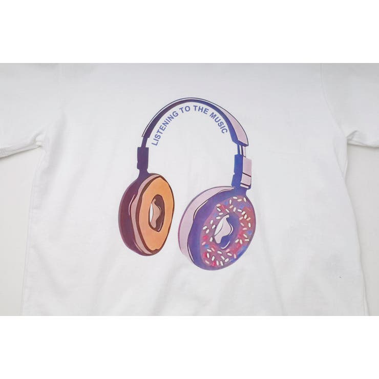 ファンシードーナツヘッドホンプリントオーバーサイズTシャツ | URBAN CHERRY | 詳細画像24 