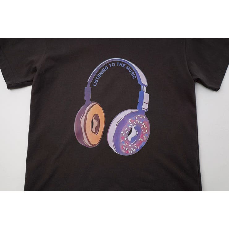 ファンシードーナツヘッドホンプリントオーバーサイズTシャツ | URBAN CHERRY | 詳細画像25 
