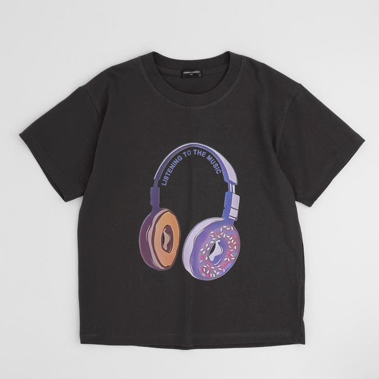 ファンシードーナツヘッドホンプリントオーバーサイズTシャツ | URBAN CHERRY | 詳細画像6 