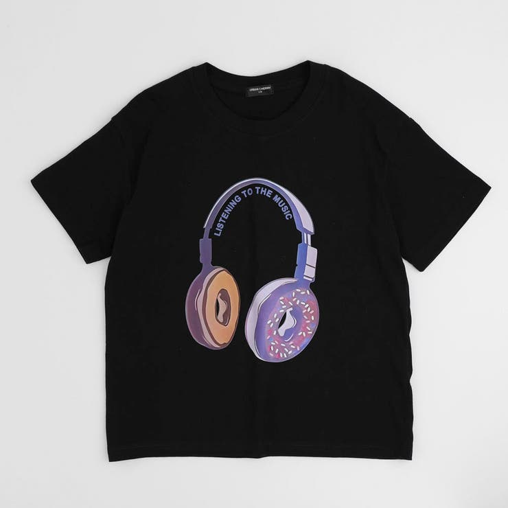 ファンシードーナツヘッドホンプリントオーバーサイズTシャツ | URBAN CHERRY | 詳細画像7 