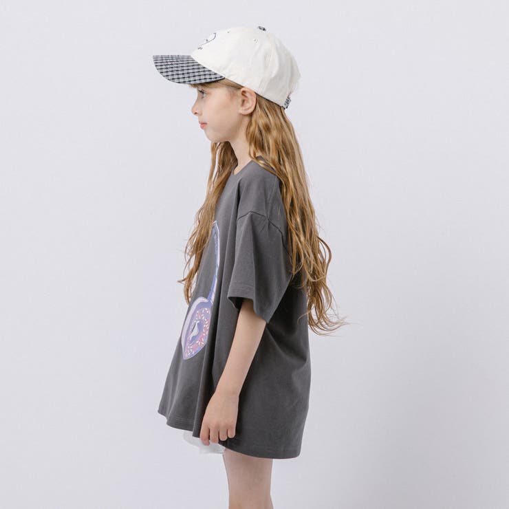 ファンシードーナツヘッドホンプリントオーバーサイズTシャツ | URBAN CHERRY | 詳細画像9 