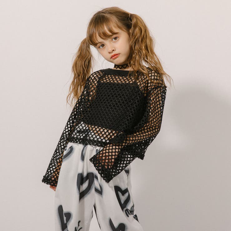 メッシュカラークロップドトップス[品番：VINK0002950]｜URBAN