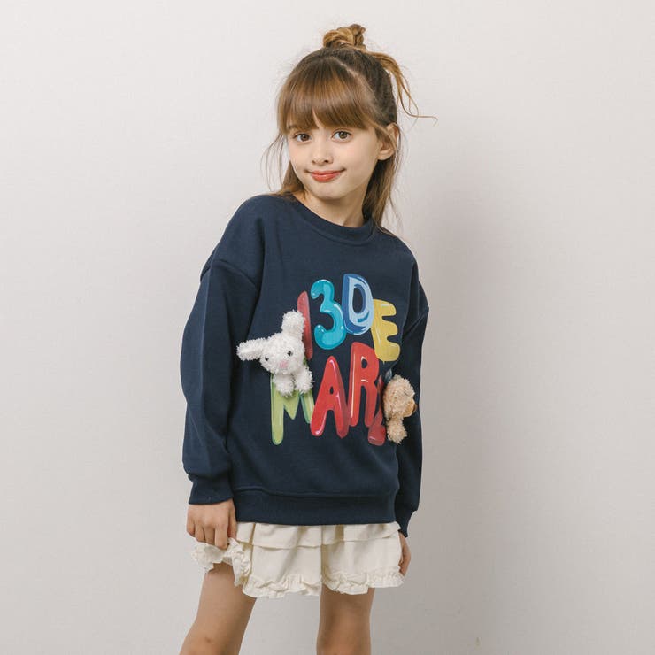 ぬいぐるみ付ロゴプリントトレーナー | URBAN CHERRY | 詳細画像1 