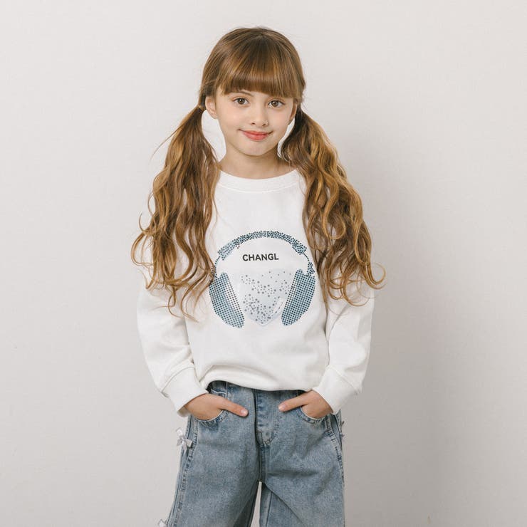 ラインストーンデザインプリントトレーナー | URBAN CHERRY | 詳細画像1 