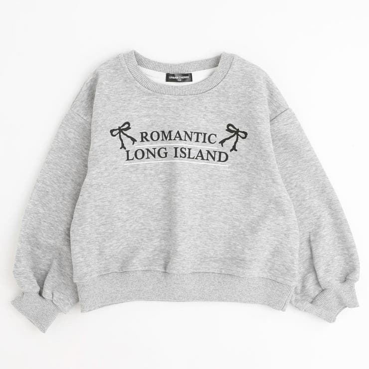 グレー | フロントリボンロゴデザイントレーナー | URBAN CHERRY