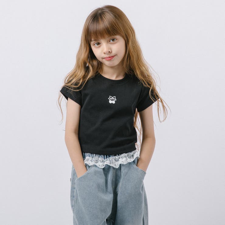バックオープンフロントチェリーロゴミニTシャツ | URBAN CHERRY | 詳細画像1 