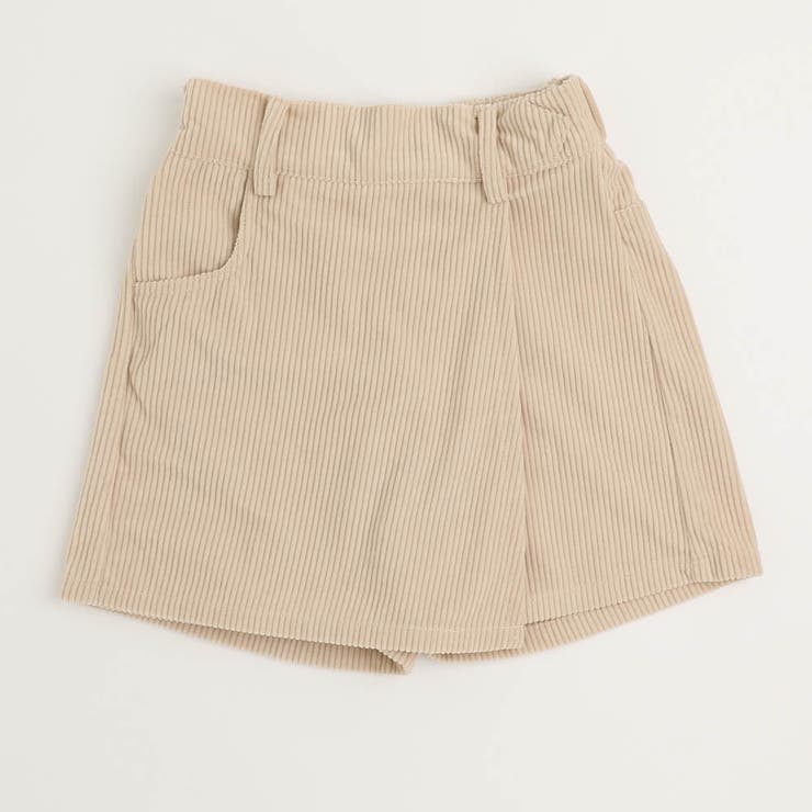 アイボリー | 【スカート見えなのにパンツ設計】コーデュロイラップスカートパンツ | URBAN CHERRY