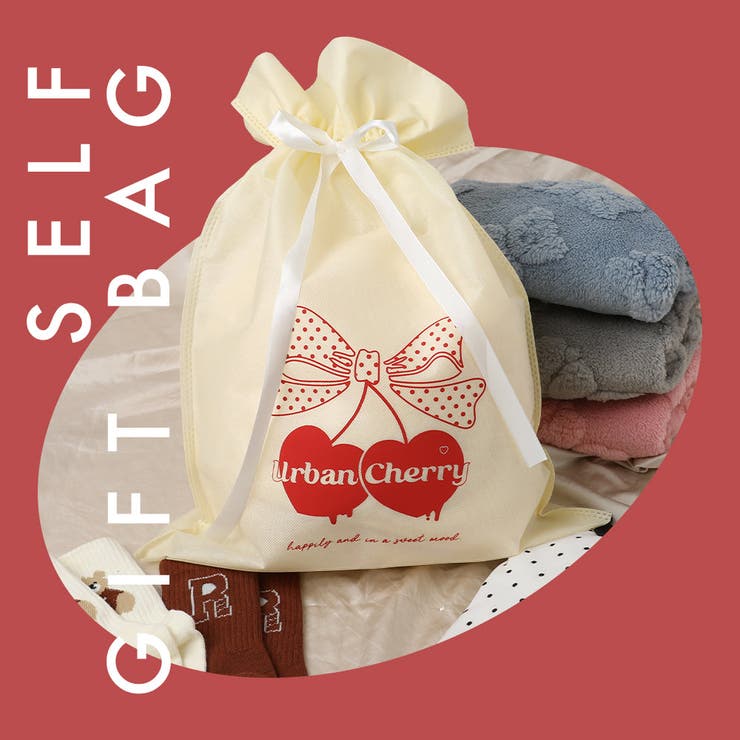 【ギフトラッピング用】チェリープリント巾着 | URBAN CHERRY | 詳細画像1 