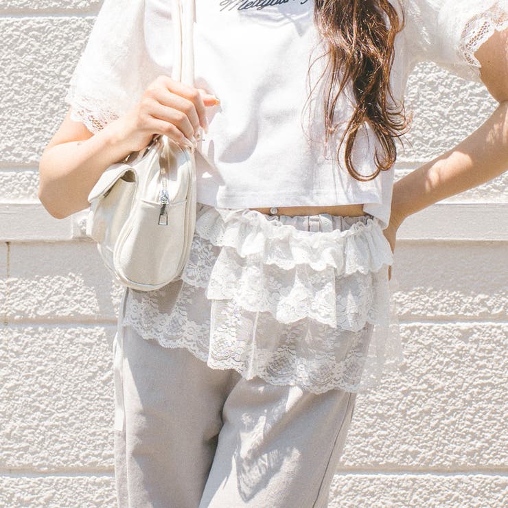 カットワークレースラップスカート[品番：VINK0003702]｜URBAN CHERRY