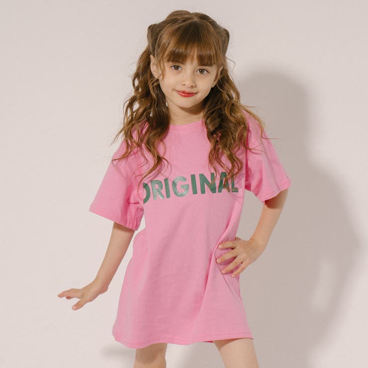 オーバーサイズビタミンカラーロゴプリントTシャツ[品番