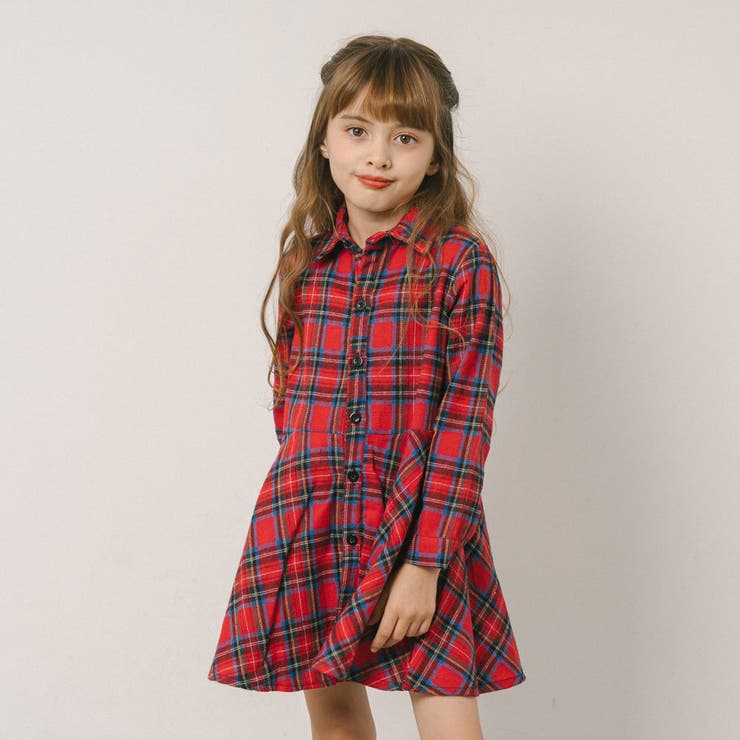 チェックネルシャツワンピース | URBAN CHERRY | 詳細画像1 