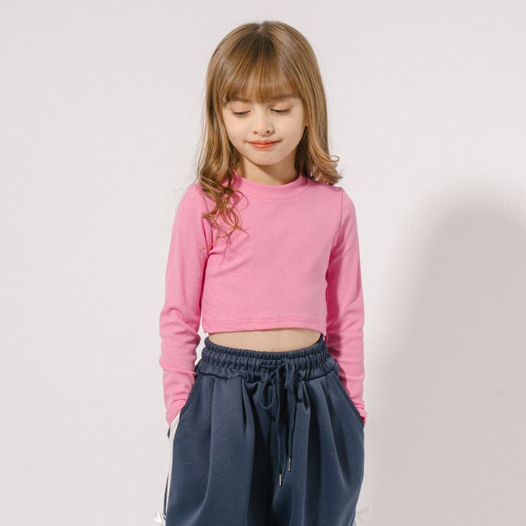 クロップドリブカットソー[品番：VINK0003299]｜URBAN CHERRY