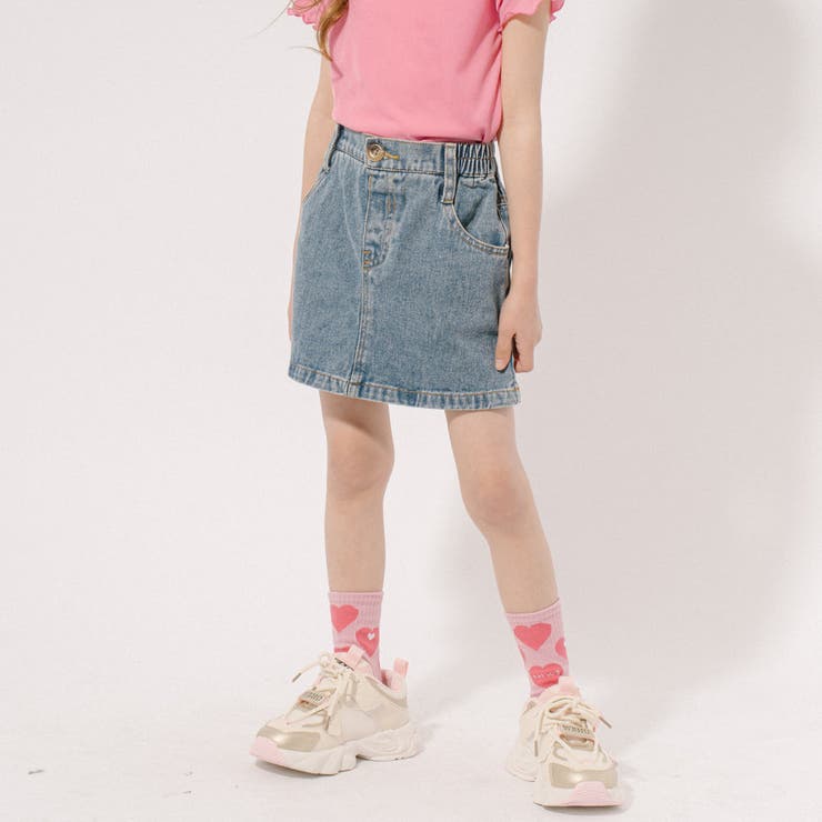 デニム台形ミニスカート[品番：VINK0003518]｜URBAN CHERRY（アーバン
