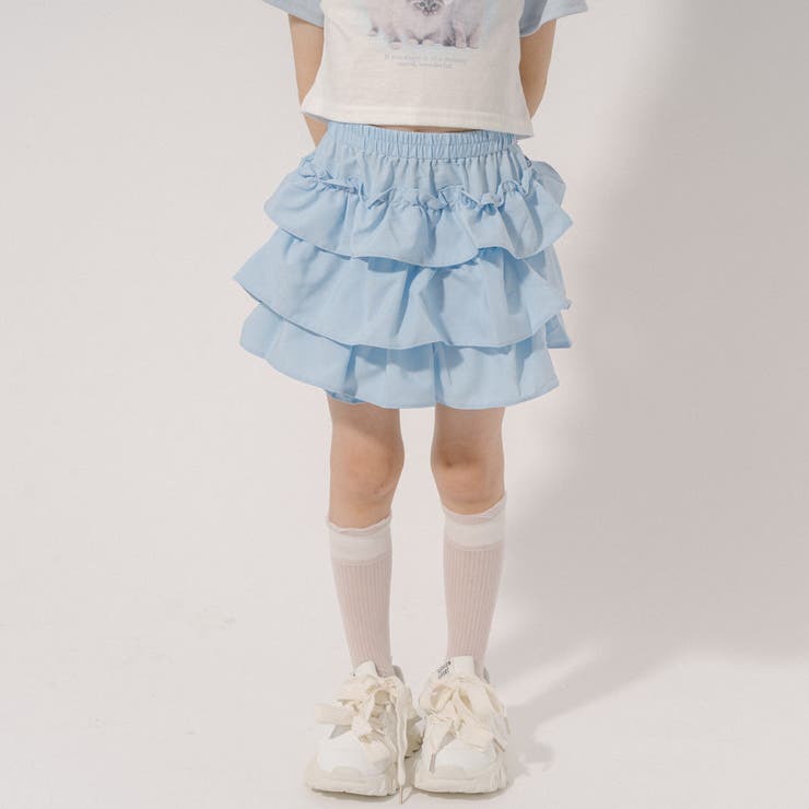 OBLI オブリ シャツドッキングフリルミニスカート フリルティアードミニスカート – WEGO ONLINE STORE