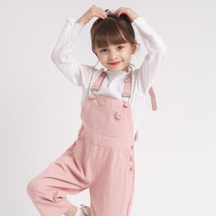 ハートモチーフデニムサロペットパンツ[品番:VINK0002393 ハートモチーフデニムサロペットパンツ[品番:VINK0002393
