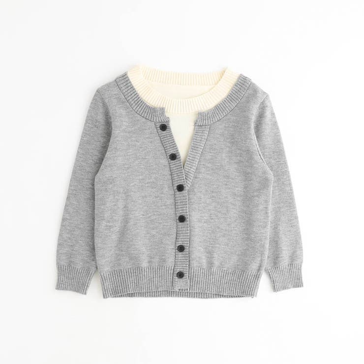 ライトグレー | インナードッキングカーディガン | URBAN CHERRY