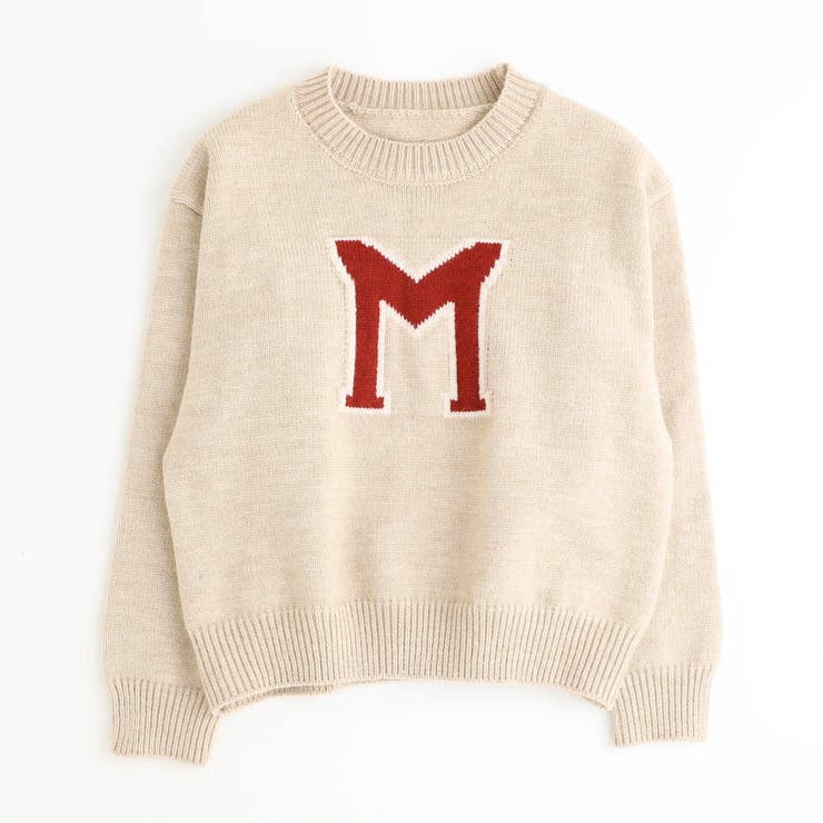 ベージュ | センターロゴニット | URBAN CHERRY