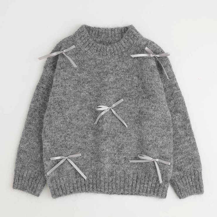 グレー | リボンニットプルオーバー | URBAN CHERRY