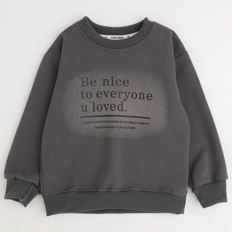 グレー | スプレーライクデザインプリントトレーナー | URBAN CHERRY