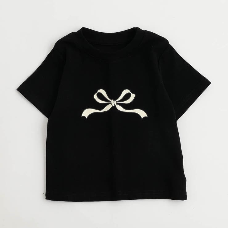 クラシカルリボンプリントTシャツ[品番：VINK0002782]｜URBAN