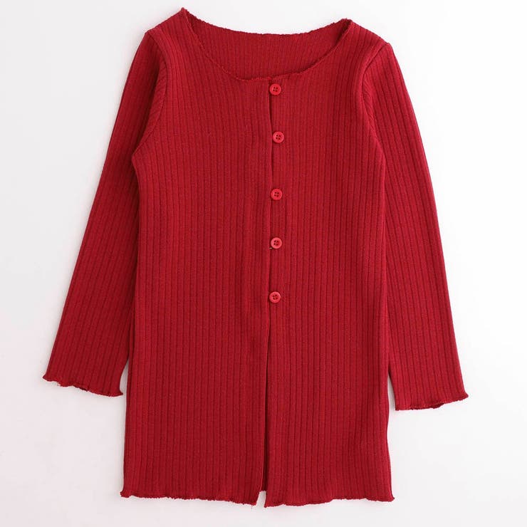 レッド | メロウデザインフロントスリットトップス | URBAN CHERRY