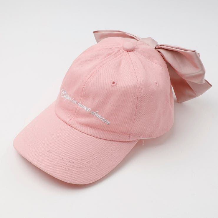 ピンク | 【CHIPIE/シピ】フロント刺繍バックリボンキャップ | URBAN CHERRY
