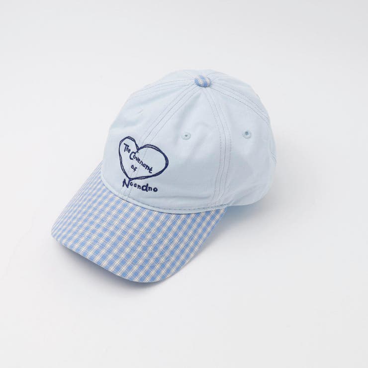 ブルー | ハートロゴチェックキャップ | URBAN CHERRY