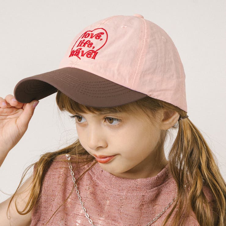 JohnEllam3Dデコパージュ(帽子を持った少女) Champion キャップ キッズ 女の子 男の子 チャンピオン champion