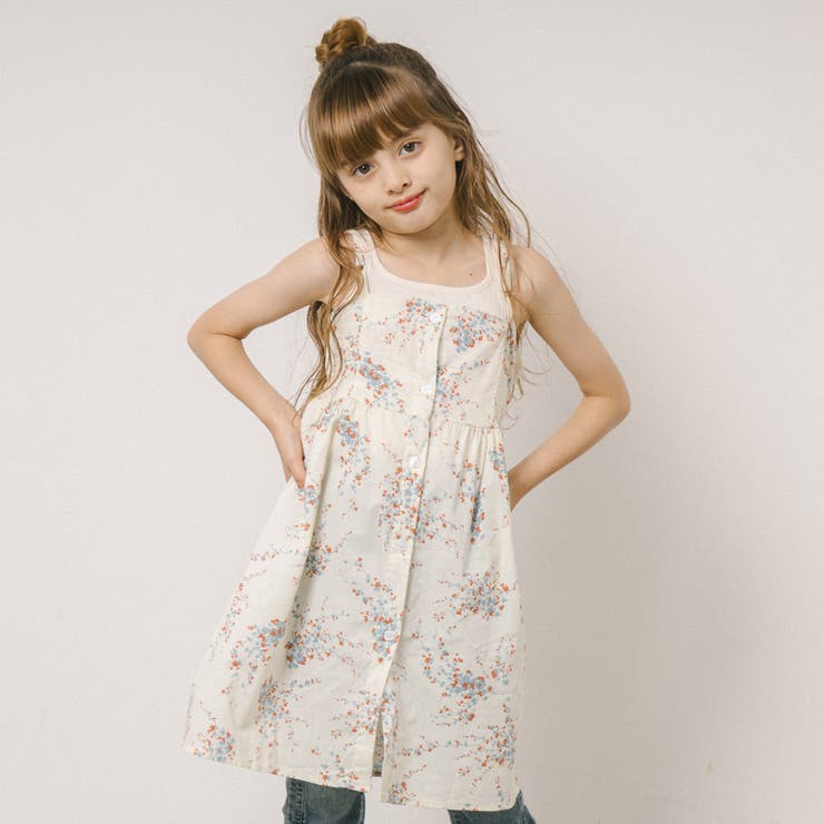 【レイヤード用】フラワープリントキャミワンピース | URBAN CHERRY | 詳細画像1 