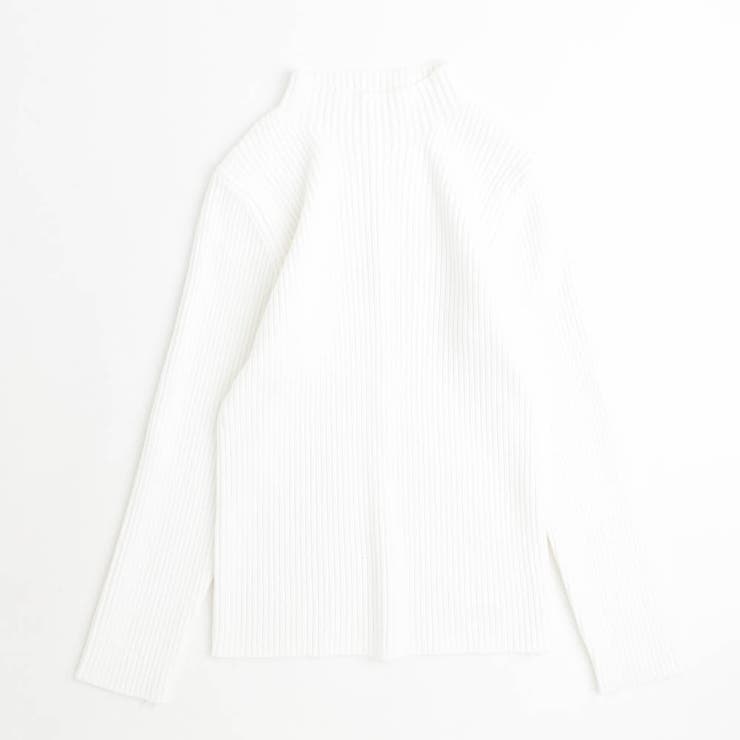 ホワイト | ハイネックリブトップス | URBAN CHERRY