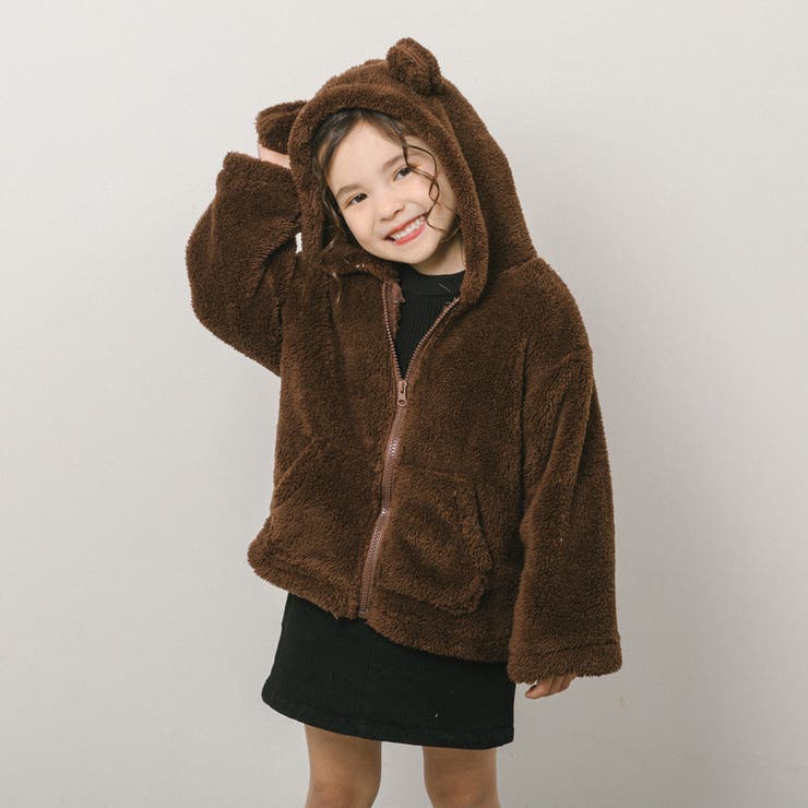 クマ耳ボアパーカー | URBAN CHERRY | 詳細画像1 