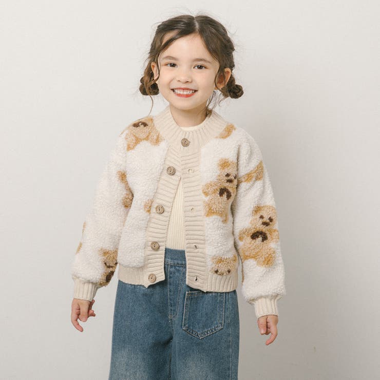 クマさんボアカーディガン | URBAN CHERRY | 詳細画像1 