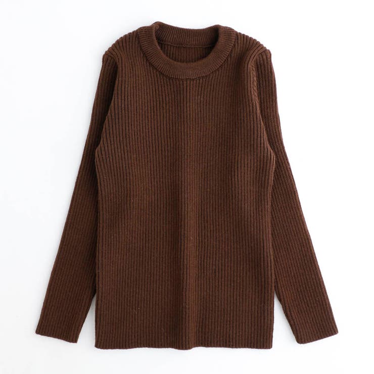 ブラウン | リブニットトップス | URBAN CHERRY