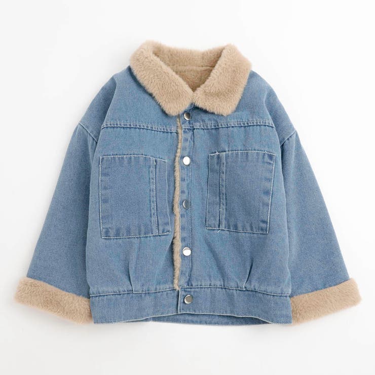 ブルー | ファーデザインデニムジャケット | URBAN CHERRY