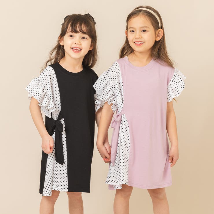 リリー　　FASHIONBODY 30包入り✖3 変形ドット切替デザインワンピース[品番：VINK0000829]｜URBAN