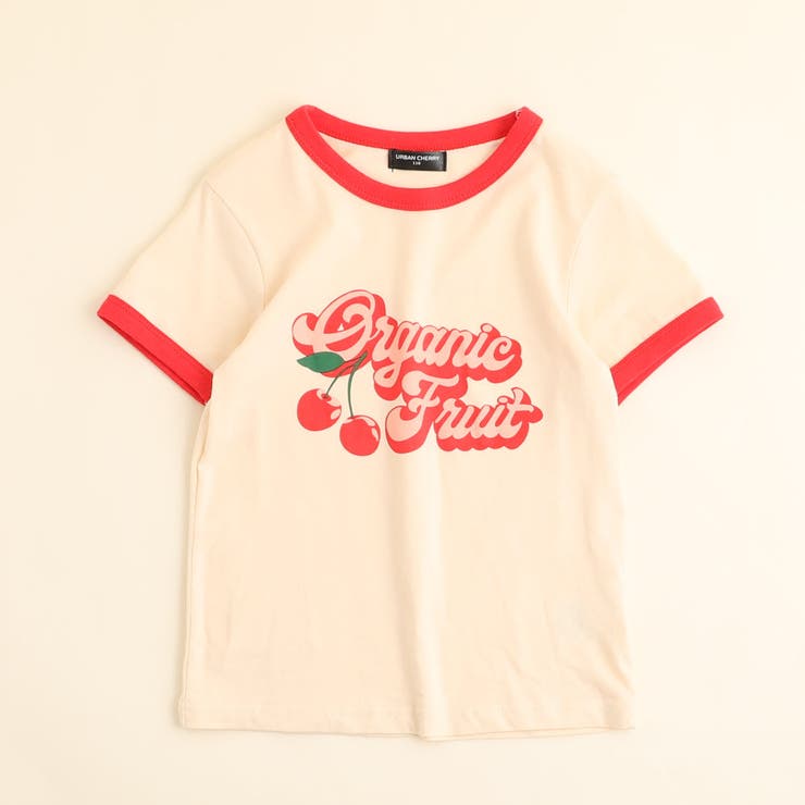 ホワイト | チェリーロゴプリントTシャツ | URBAN CHERRY