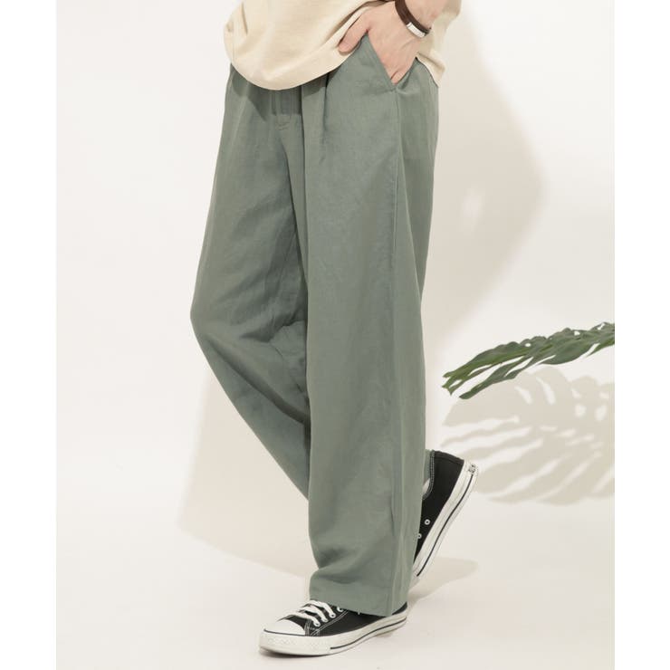 リネンレーヨンタックワイドパンツ 品番 Ubrw Sense Of Place センスオブプレイス のメンズ ファッション通販 Shoplist ショップリスト