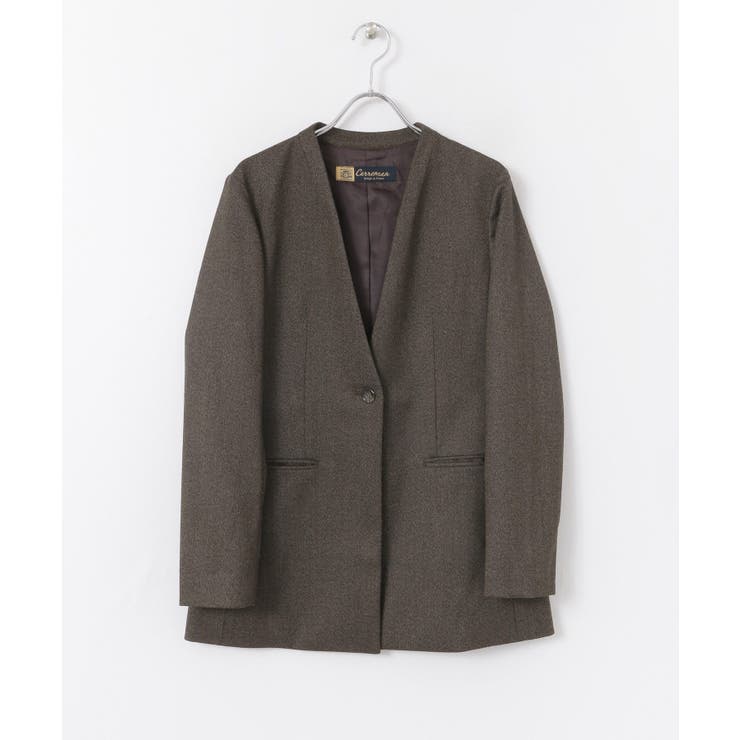 CARREMANノーカラージャケット[品番：UBRW0002169]｜SENSE OF