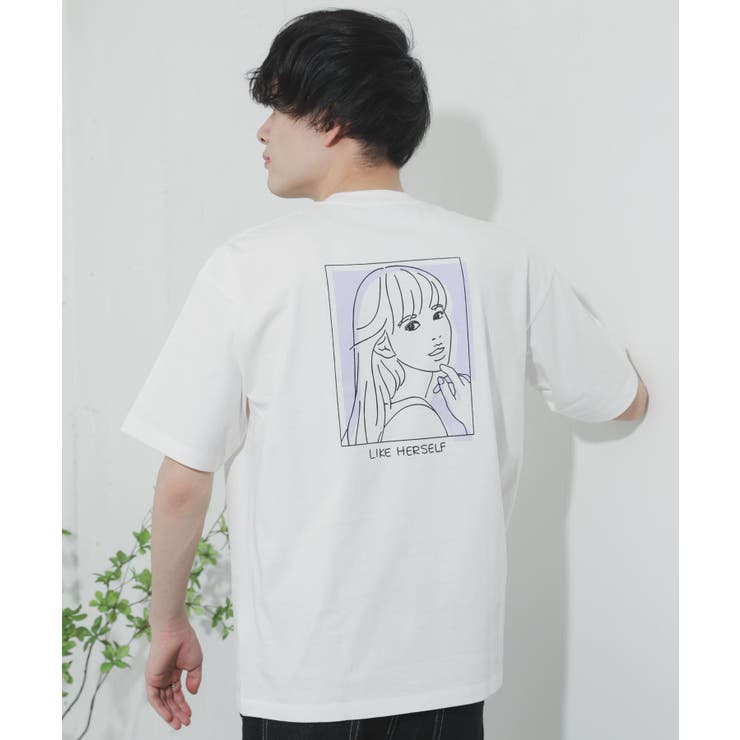 ORANGE②】ガールグラフィックTシャツ(5分袖)[品番：UBRW0003199