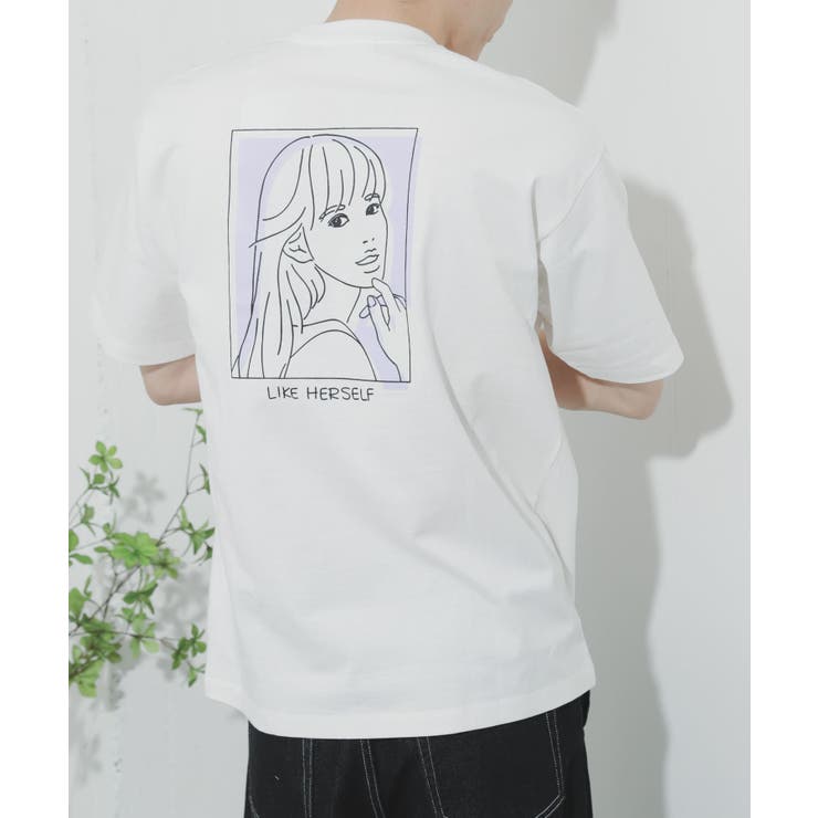 ORANGE②】ガールグラフィックTシャツ(5分袖)[品番：UBRW0003199