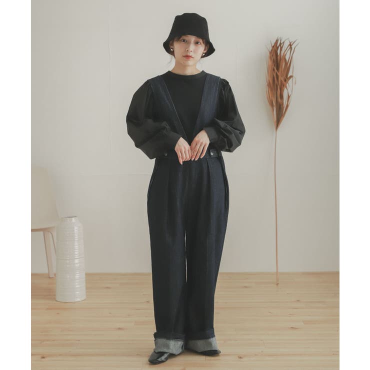 別注』Lee×SENSE OF PLACE Vネックサロペット[品番：UBRW0008094
