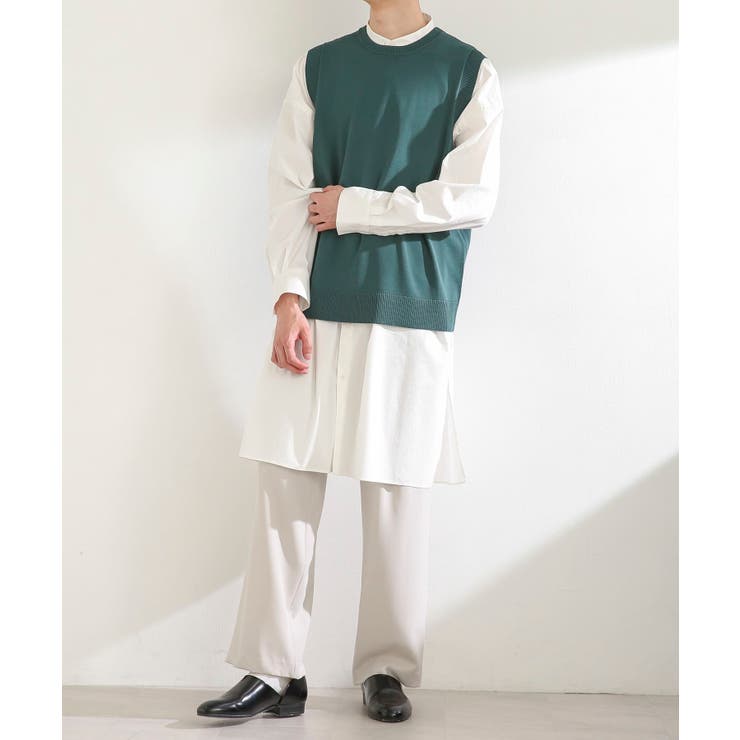 バンドカラーロングシャツB[品番：UBRW0008865]｜SENSE OF PLACE