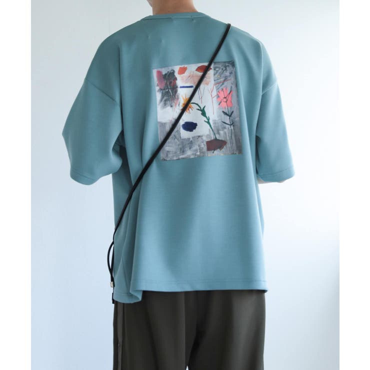 BLUE】『別注』グラフィックアートTシャツ(5分袖)C[品番：UBRW0010296 ...